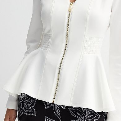 Women's Thalia Sodi Zip Front Cinched Blazer