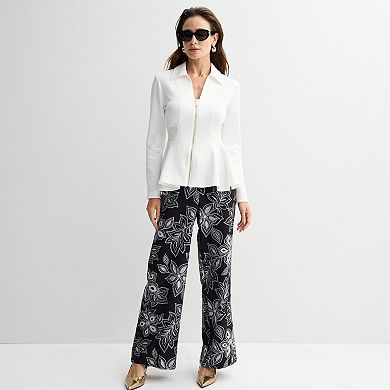 Women's Thalia Sodi Zip Front Cinched Blazer