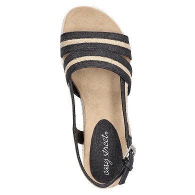 Easy Street Mel Slingback Women's Wedge Sandals