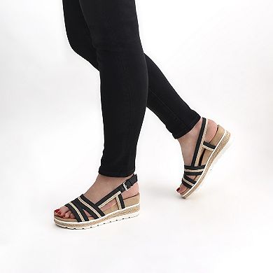 Easy Street Mel Slingback Women's Wedge Sandals