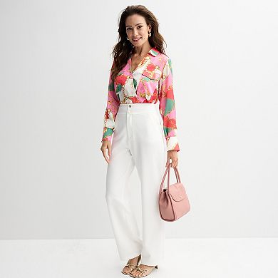 Women's Thalia Sodi Button Front Flare Pants