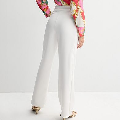 Women's Thalia Sodi Button Front Flare Pants