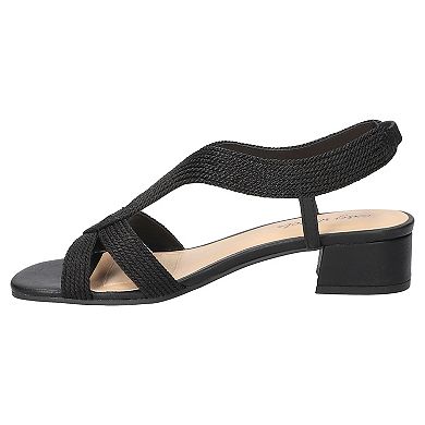 Easy Street Festival Block Heel Women's Woven Sandals