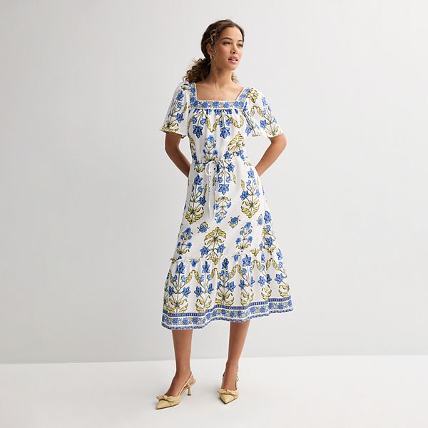 Draper James 3/4 sleeve midi dress Size S\ NWT main image 0
