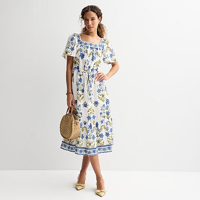Draper James 3/4 sleeve midi dress Size S\ NWT