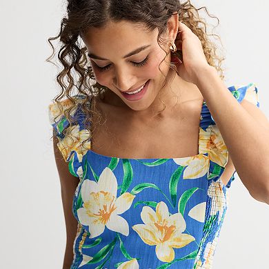 Women's Draper James Flutter Sleeve Midi Dress