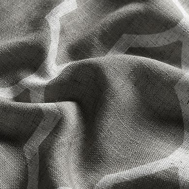 Elrene Home Fashions Medalia Grommet Top Light Filtering Trellis Pattern Window Curtain Panel