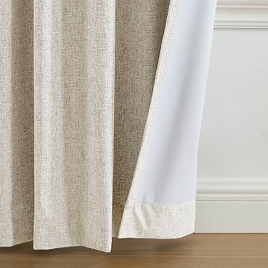 Elrene Home Fashions Solace Max-Blackout Solid Texture Window Curtain Panel