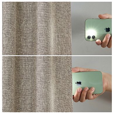 Elrene Home Fashions Solace Max-Blackout Solid Texture Window Curtain Panel
