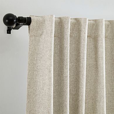 Elrene Home Fashions Solace Max-Blackout Solid Texture Window Curtain Panel