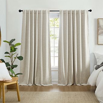 Elrene Home Fashions Solace Max-Blackout Solid Texture Window Curtain Panel