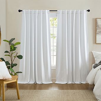 Elrene Home Fashions Solace Max-Blackout Solid Texture Window Curtain Panel