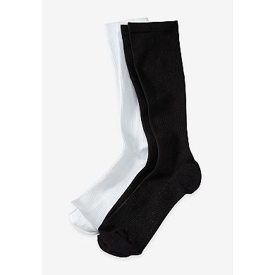 KingSize Men's Over-The-Calf Compression Silver Socks