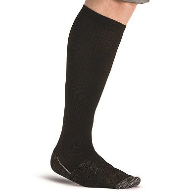 KingSize Men's Over-The-Calf Compression Silver Socks