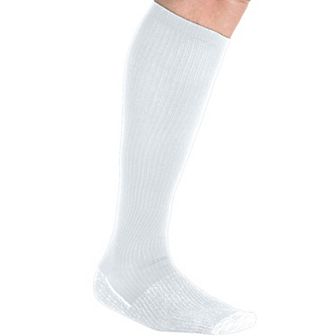 KingSize Men's Over-The-Calf Compression Silver Socks