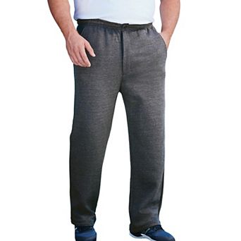 KingSize Men's Big & Tall Fleece Zip Fly Sweatpants