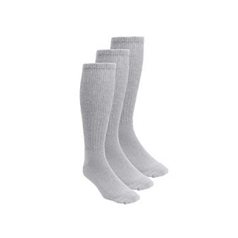 KingSize Men's Diabetic Over-The-Calf Extra Wide Socks 3-Pack