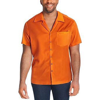 KingSize Men's Big & Tall Solid Camp Shirt