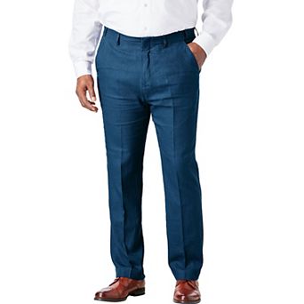KingSize Men's Big & Tall Linen Blend Plain Front Dress Pants