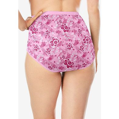 Avenue Women's Plus Size Modern Cotton Spandex Brief 3-Pack