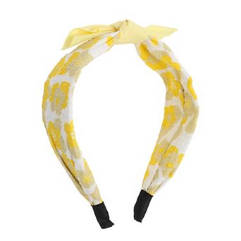 Elegant Flower Pattern Headbands For Children 6.30"x4.72"x2.05" Yellow 1 pc
