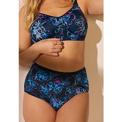 Avenue Women's Plus Size Full-Cut Cotton Spandex Brief 3-Pack