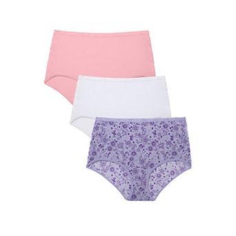 Avenue Women's Plus Size Full-Cut Cotton Spandex Brief 3-Pack