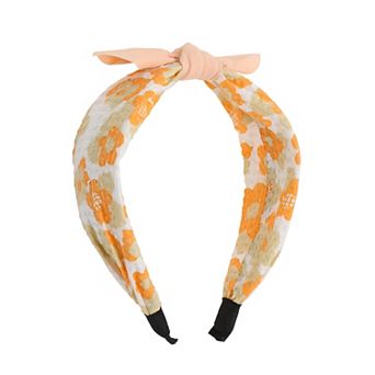 Elegant Flower Pattern Headbands For Children 6.30"x4.72"x2.05" Orange 1 pc