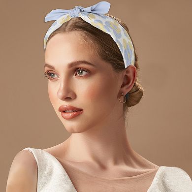 Elegant Flower Pattern Headbands For Children 6.30"x4.72"x2.05" Blue 1 Pcs