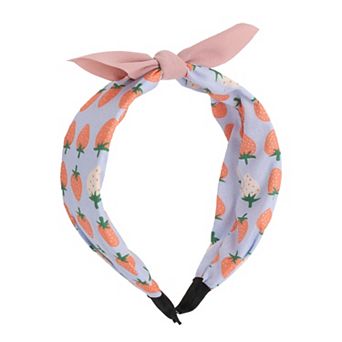 Elegant Strawberry Headbands For Children 6.30"x4.72"x2.05" Pink Orange 1 pc
