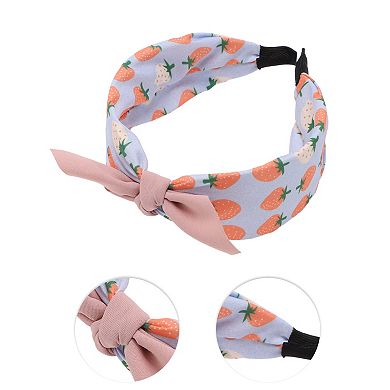 Elegant Strawberry Headbands For Children 6.30"x4.72"x2.05" Pink Orange 1 Pcs
