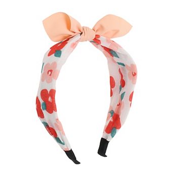 Cute Elegant Flower Headbands For Children 6.30"x4.72"x2.05" Pink Orange 1 pc