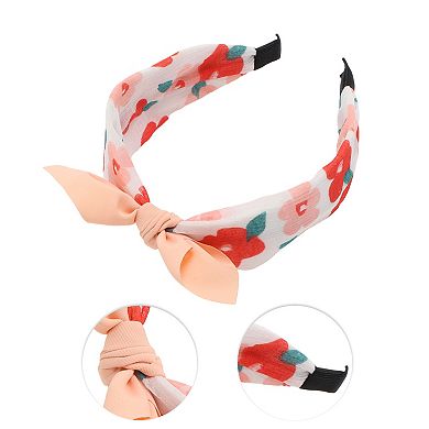 Cute Elegant Flower Headbands For Children 6.30"x4.72"x2.05" Pink Orange 1 Pcs