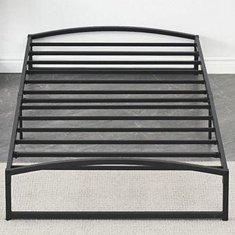 10 Inch Metal Platform Twin Size Bed Frame Black (twin, 10 Inch)