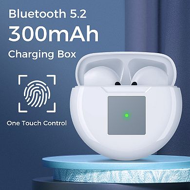 Ear-buds- Bluetooth 5.2, Stereo/noise Cancel, 30hrs- Wireless Charging