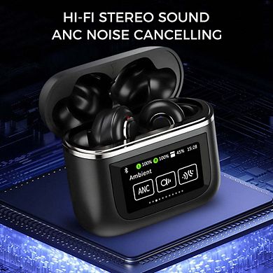 Ear-buds- Bluetooth 5.3 W/ Lcd Screen- Tws/noise Cancel- 32hr Playtime