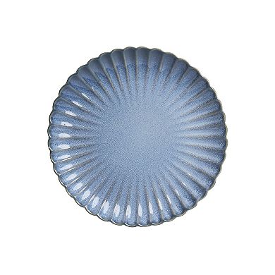 Sango Frill Reactive Blue 12-Piece Dinnerware Set