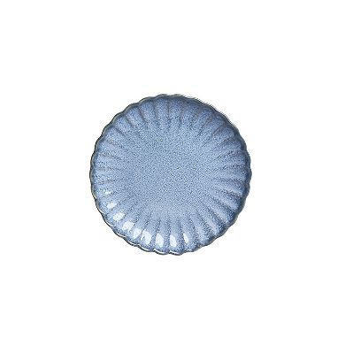 Sango Frill Reactive Blue 12-Piece Dinnerware Set