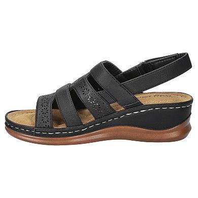 Easy Street Alexi Slingback Women's Wedge Sandals