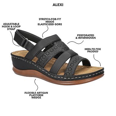 Easy Street Alexi Slingback Women's Wedge Sandals