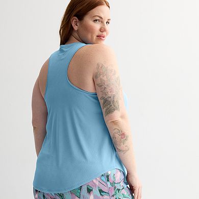 Plus Size Tek Gear® Mesh Racerback Tank Top