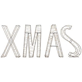 Northlight LED Lighted XMAS Sign Christmas Outdoor Decoration