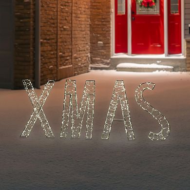 Northlight LED Lighted XMAS Sign Christmas Outdoor Decoration