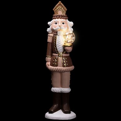 Northlight LED Nutcracker with Globe Table Decor