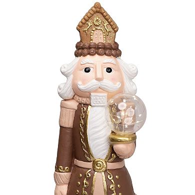 Northlight LED Nutcracker with Globe Table Decor