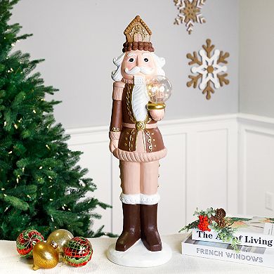 Northlight LED Nutcracker with Globe Table Decor