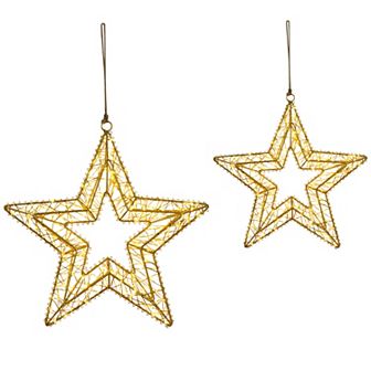 Northlight 2 pc Outdoor LED Holiday Star Set
