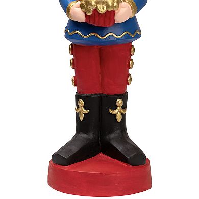 Northlight LED Lighted Nutcracker Soldier with Christmas Tree Floor Decor