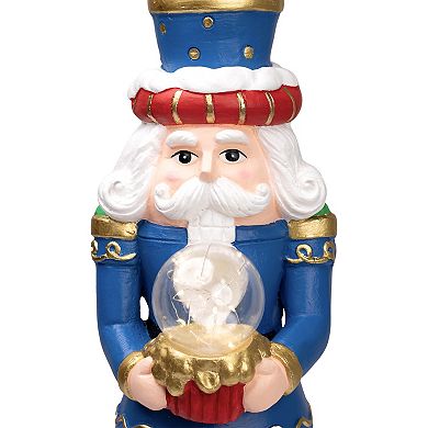 Northlight LED Lighted Nutcracker Soldier with Christmas Tree Floor Decor