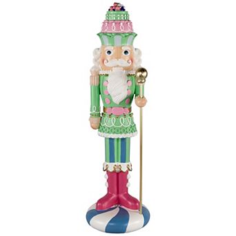 Northlight Pastel Christmas Candy Nutcracker King Floor Decor